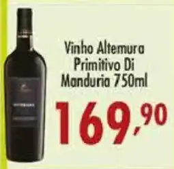 Confiança Supermercados Vinho Altemura Primitivo Di Manduria oferta