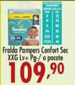 Confiança Supermercados Fralda Pampers Confort Sec XXG Lv+ Pg- oferta