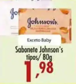 Confiança Supermercados Sabonete johnson's tipos oferta