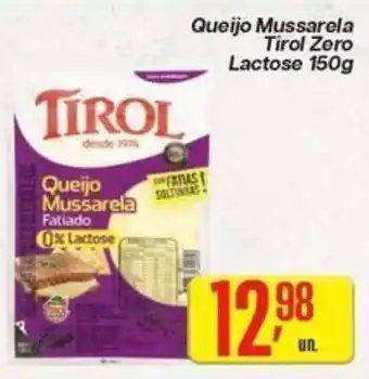Queijo Mussarela Tirol Zero Lactose