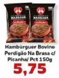 Hambúrguer bovino perdigão na brasa c/ picanha