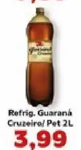 Supermercados Tauste Refrig. Guaraná Cruzeiro/ Pet 2L oferta