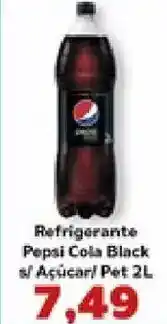 Supermercados Tauste Refrigerante Pepsi Cola Black s/ Açúcar/ Pet 2L oferta