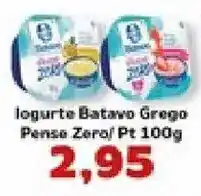 Supermercados Tauste Iogurte Batavo Grego Pense Zero/ Pt 100g oferta