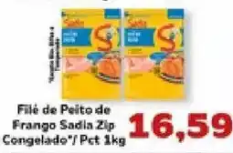 Supermercados Tauste Filé de Peito de Frango Sadia Zip oferta