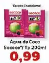 Supermercados Tauste Água de Coco Sococo oferta