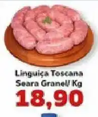 Supermercados Tauste Linguica Toscana Seara Granel Kg oferta