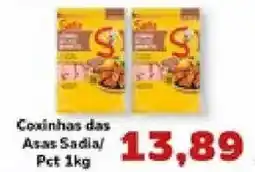 Supermercados Tauste Coxinhas das Asas Sadia oferta