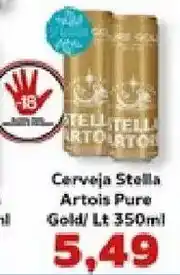 Supermercados Tauste Cerveja Stella Artois Pure Gold oferta