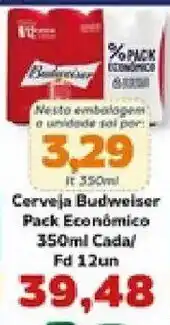 Supermercados Tauste Cerveja Budweiser oferta