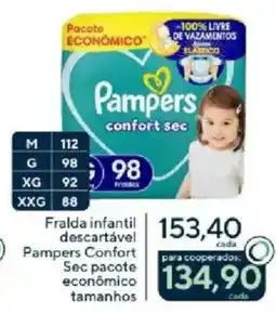 Coop Fralda infantil descartável Pampers Confort Sec oferta