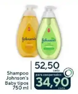 Coop Shampoo johnson's baby tipos oferta