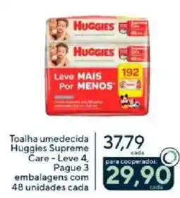 Coop Toalha umedecida Huggies Supreme Care oferta