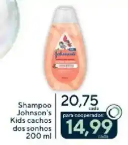 Coop Shampoo johnson's kids cachos dos sonhos oferta