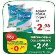 Novo Atacarejo Ipojuca - açúcar cristal oferta