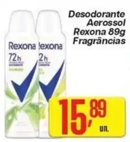 Comper Desodorante Aerosol Rexona 89g Fragrâncias oferta