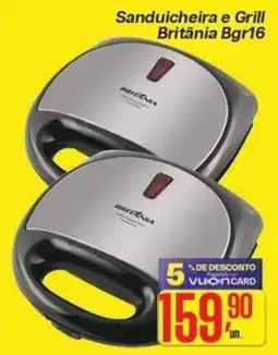 Comper Sanduicheira e grill britânia bgr16 oferta