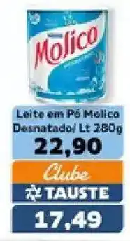 Supermercados Tauste Leite em Pó Molico Desnatado oferta