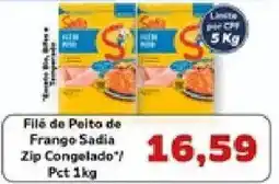 Supermercados Tauste Filé de Peito de Frango Sadia Zip Congelado oferta