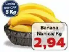 Supermercados Tauste Banana Nanica oferta
