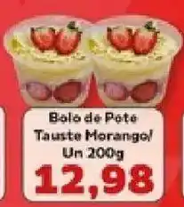 Supermercados Tauste Bolo de Pote Tauste Morango! oferta