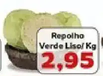 Supermercados Tauste Repolho Verde Liso oferta