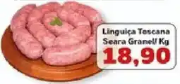 Supermercados Tauste Linguiça Toscana Seara Granel oferta