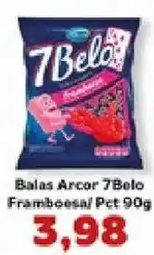 Supermercados Tauste Balas Arcor 7Belo Framboesa oferta