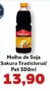 Supermercados Tauste Molho de Soja Sakura Tradicional oferta