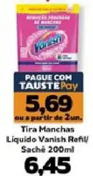 Supermercados Tauste Tira Manchas Liquido Vanish Refil oferta
