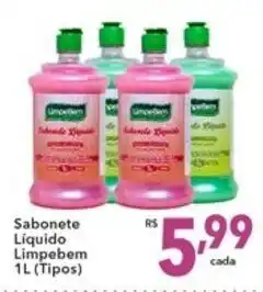 Nidobox Sabonete liquido Limpebem 1L tipos oferta