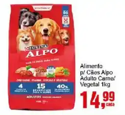 Negreiros Alimento p/ Cães Alpo Adulto Carne/ Vegetal oferta