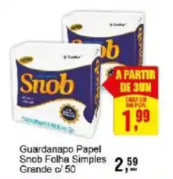Negreiros Guardanapo Papel Snob Folha Simples Grande oferta