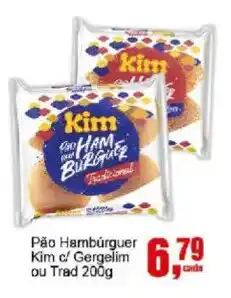 Negreiros Pão Hambúrguer Kim c/ Gergelim ou Trad 200g oferta