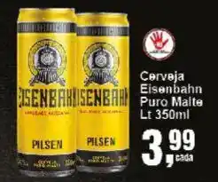 Negreiros Cerveja Eisenbahn Puro Malte oferta