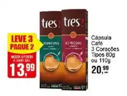 Negreiros Cápsula Café 3 Corações Tipos oferta
