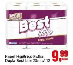 Negreiros Papel Higiênico Folha Dupla Best Lite oferta