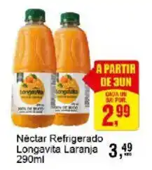 Néctar refrigerado longavita laranja