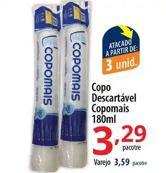 Copo Descartável Copomais 180ml