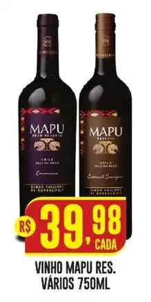 Casagrande Supermercados vinho mapu res. oferta
