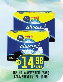 Casagrande Supermercados Always notas tranq. secas oferta