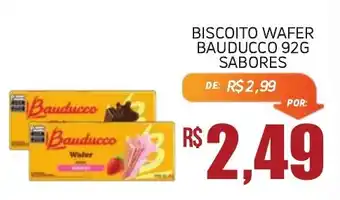 Biscoito wafer bauducco 92g sabores