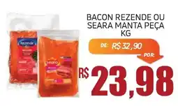 Economart Atacadista Bacon rezende ou seara manta peça kg oferta
