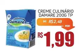 Economart Atacadista Creme culinário damare 200g tp oferta