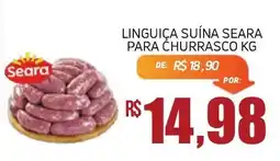 Economart Atacadista Linguiça Suína Seara para Churrasco Kg oferta