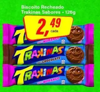 Rede Supermarket Biscoito Recheado Trakinas Sabores oferta