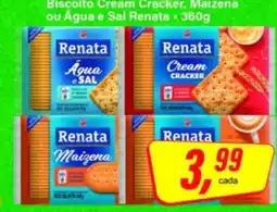 Rede Supermarket Biscoito Cream Cracker, Maizena ou Água e Sal Renata oferta