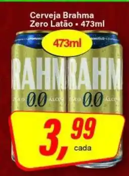 Rede Supermarket Cerveja Brahma Zero Latão oferta