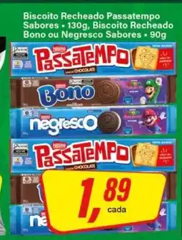 Rede Supermarket Biscoito Recheado Passatempo Sabores oferta