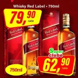 Rede Supermarket Whisky Red Label - 750ml oferta